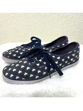 Keds X Taylor Swift Navy Blue Heart Print Size 7